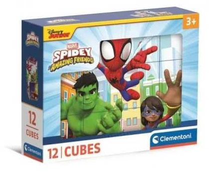 Clementoni CLE Cubi klocki 12 Spidey_His AmazingFriends 41198