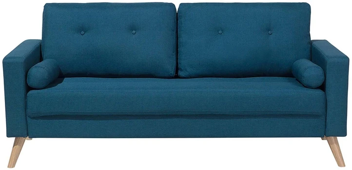 Beliani Dvivietė sofa KALMAR, jūros mėlynumo