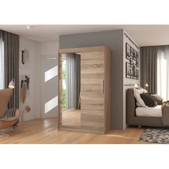 Sliding wardrobe with mirror BARIO 120