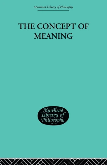 Concept of Meaning