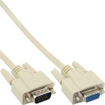 Kabelis InLine D-Sub (VGA) - D-Sub (VGA) 5m balta (17735)