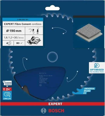 Bosch Expert Fiber cement 190x30x1.8/1.2x4T