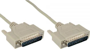 InLine DB-25 - DB-25, 10m, Kremas (11119M)