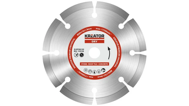 Deimantinis segmentinis diskas Kreator 89mm betonui