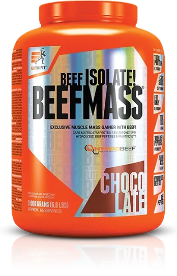 Extrifit Beef Mass 3000 g. (Cookies cream skonis)