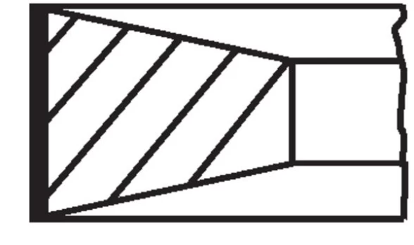 MAHLE 039 96 N0 Piston ring set