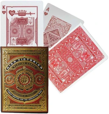 Theory11 High Victorian Kortos (Raudonos)