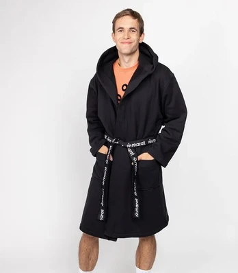 Chalatas unisex Marat, juodas