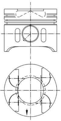Stūmoklis KOLBENSCHMIDT 41014600