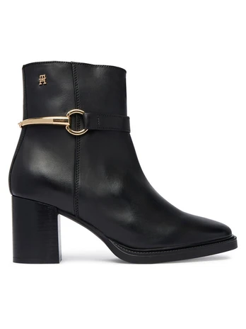 Tommy Hilfiger Aulinukai TH Stud Heel Riding Ankle Boot FW0FW09552 Juoda