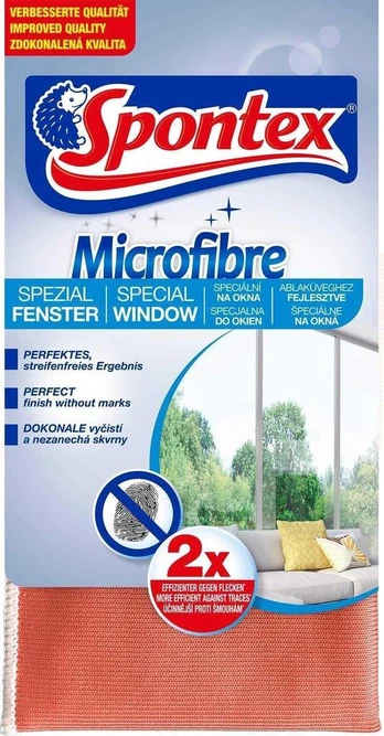Langų šluostė Spontex, rožinė, mikropluoštas