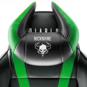 Customized Diablo Charis Headrest Black-Green kaina
