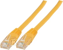 Securitynet PATCHCORD RJ45 U/UTP 6 PVC CCA ŻÓŁ 0,