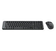 Logitech MK220 Combo Belaidė klaviatūra + pelė, US, Juoda