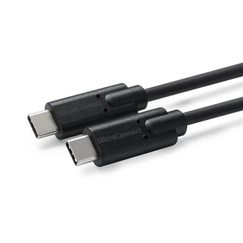 USB MicroConnect USB-C - USB-C kabelis 1,5 m, juodas (USB3.2CC1.5)