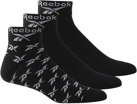 Reebok Kojinės Cl Fo Ankle Sock 3P Juodas GG6675