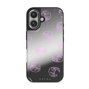 Girl Dinner - iPhone 16 Case, Elite Mirror Dark (MagSafe) / Silver