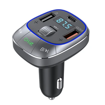Automobilinis FM siųstuvas, Bluetooth 5.0, PD 30W + QC3.0