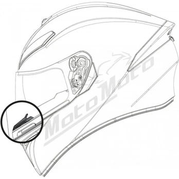 AGV K-1 / K-3 SV / K-5 Kvėpavimo deflektorius