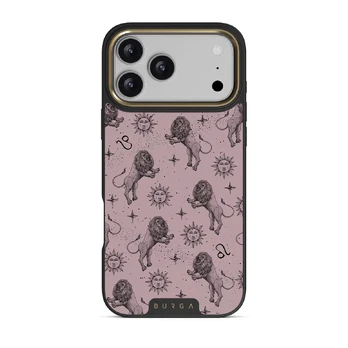 Leo - iPhone 17 Pro Max Case, Elite Dark (MagSafe) / Gold / Pink