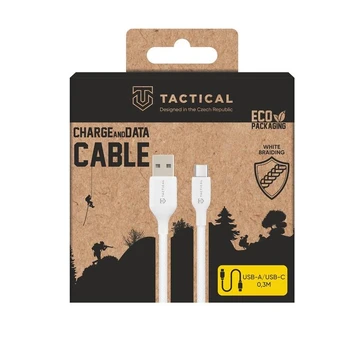 Tactical Stitch Thread Cable USB-A USB-C 0.3m Baltas