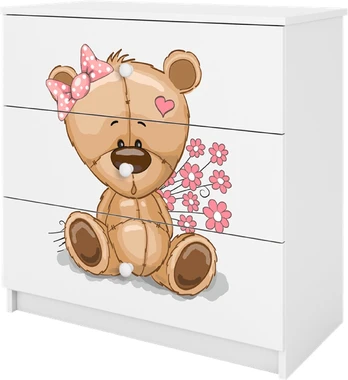 Balta Komoda babydreams meškiukas