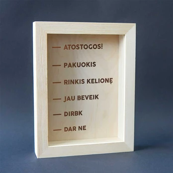 Rėmelis - taupyklė "Atostogos"
