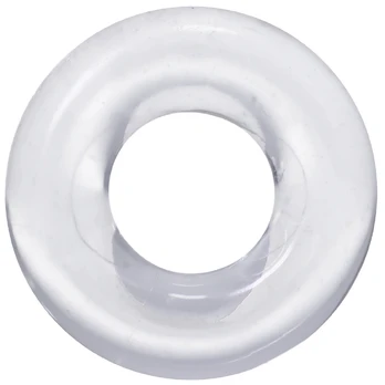 Blush Novelties The 3X Donut Adjustable Ring TPE Body-Safe Clear