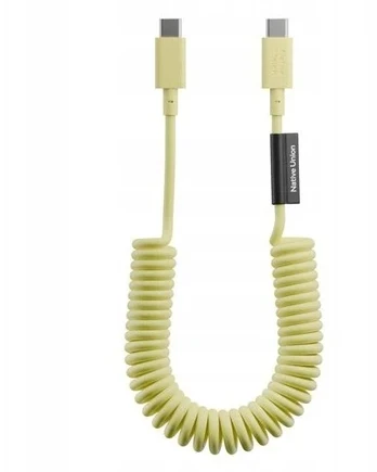 „Native Union“ „Native Union Pop Cable“ – USB-C – USB-C laidas, 2,4 m, 60 W (citrinų spalvos)