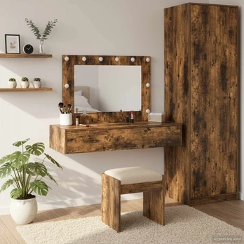 Makiažo stalas Ruda 100 x 40 x 70 cm Apdirbta mediena