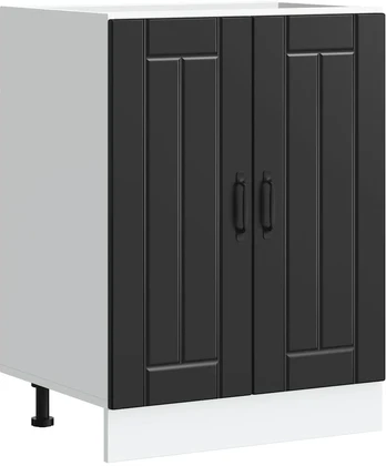 kriauklės pagrindo spintelė "Lucca" Juodas Engineered Wood