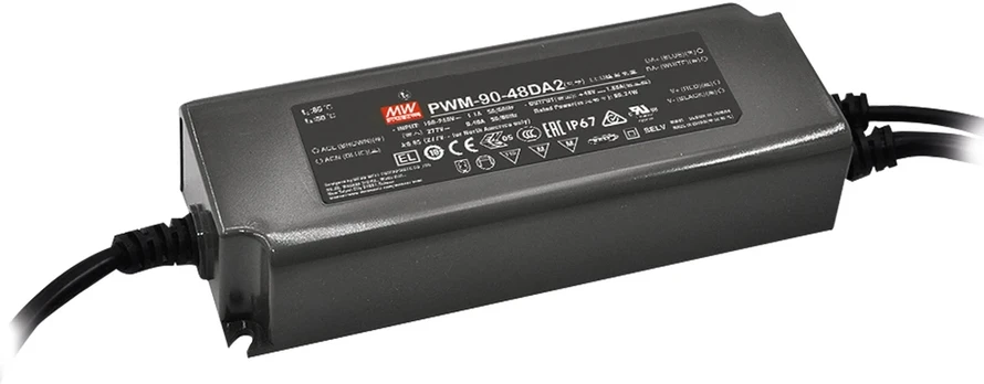 60W LED maitinimo šaltinis, 24V, IP67, DALI