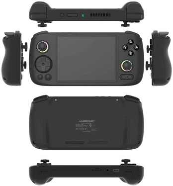 Retro gaming console ANBERNIC RG406H Juodas