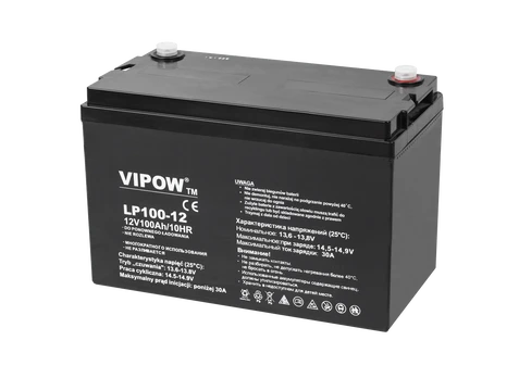 Švino akumuliatorius VIPOW 12V 100Ah