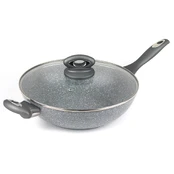 Salter BW02772G Marblestone Wok 28cm pilkas kaina