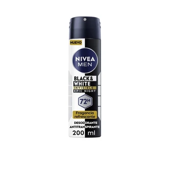 MEN BLACK & WHITE INVISIBLE epic night spray 200 ml