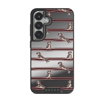 On Hold - Samsung Galaxy S25 Plus Case, Elite Mirror Dark (Magnetic) / Silver