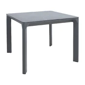Table CARVES 90x90xH75cm, anthracite kaina