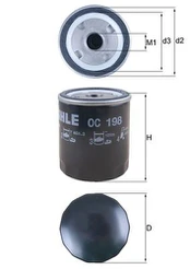 MAHLE OC198 Alyvos filtras