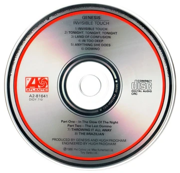 CD Genesis – Invisible Touch (naudota)