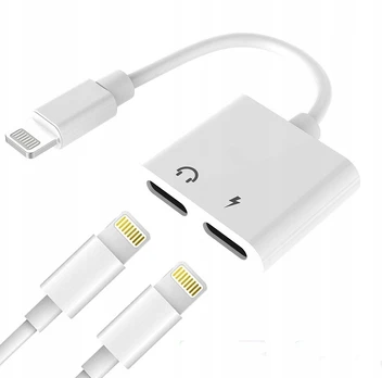 Wooco J-008 Dual Audio & Charge Adapteris 2x Lightning