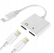 Wooco J-008 Dual Audio & Charge Adapteris 2x Lightning kaina