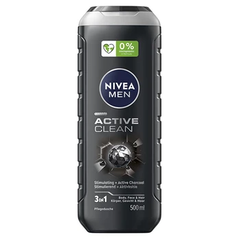 Nivea Active Clean shower gel for men 887ml