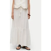 Vero Moda Maksi sijonas Pretty 10311167 Balta Regular Fit