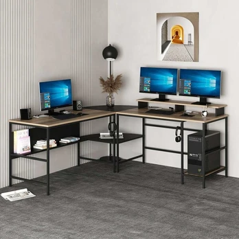 Studijų stalas Greta RGB - Dore, Black