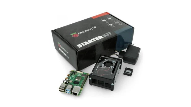justPi rinkinys su Raspberry Pi 4B WiFi 8GB RAM + 32GB Micro SD + priedai