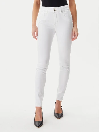 Guess Džinsai W5GA34D5N72 Smėlio Slim Fit