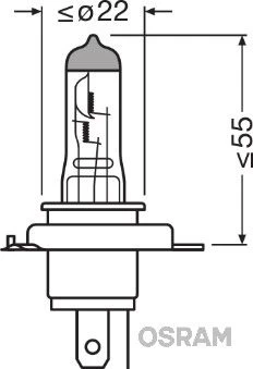 Lemputė, prožektorius ams-OSRAM 64193CLC