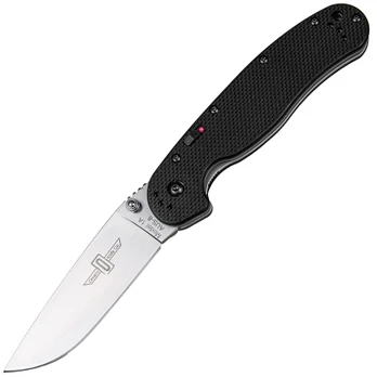 Ontario RAT 1A Folder Silver Assisted Opener Sulankstomas peilis