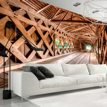Artgeist Fototapetas - Wooden Bridge